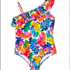 Milly Minis A Banana Leaf Ruffle Shoulder Swimsuit (8)